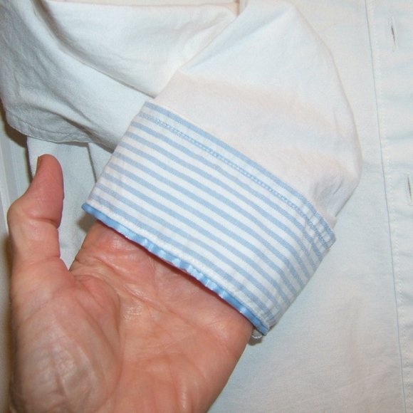 JCP Cotton Button Down Long Sleeve Shirt NWT - Picture 3 of 3